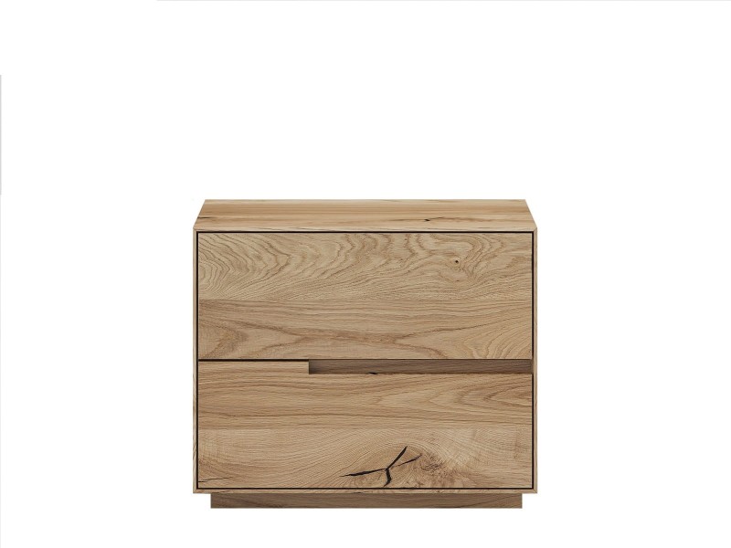 Noční stolek z masivního dubového dřeva Bergamo A