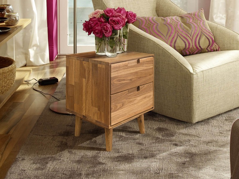 Dubová noční skříňka Bergen intenzivní olej