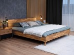 Dubová postel 180x200 cm Bergen intenzivní olej