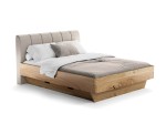 Dubová postel se zásuvkami 180x200 Asti
