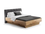 Dubová postel se zásuvkami 180x200 Asti