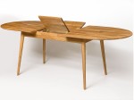 Dubový skládací stůl 170/210x90 Bergen intenzivní olej