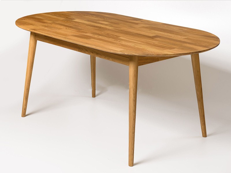 Dubový skládací stůl 170/210x90 Bergen intenzivní olej