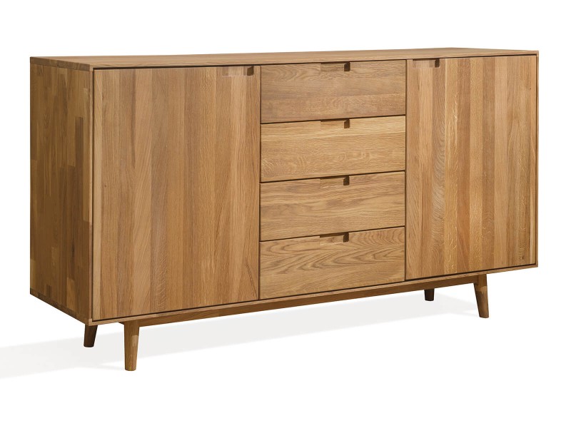 Dubová komoda 4S 2D Bergen intenzivní olej