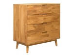 Dubová komoda 4S nr 1 Bergen intenzivní olej