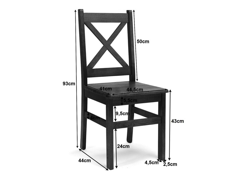 Židle z masivu č4 ořech