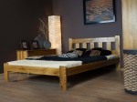 Postel z masivu 160x200 Brita dub s roštem