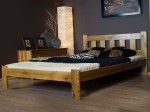 Postel z masivu 160x200 Brita dub s roštem