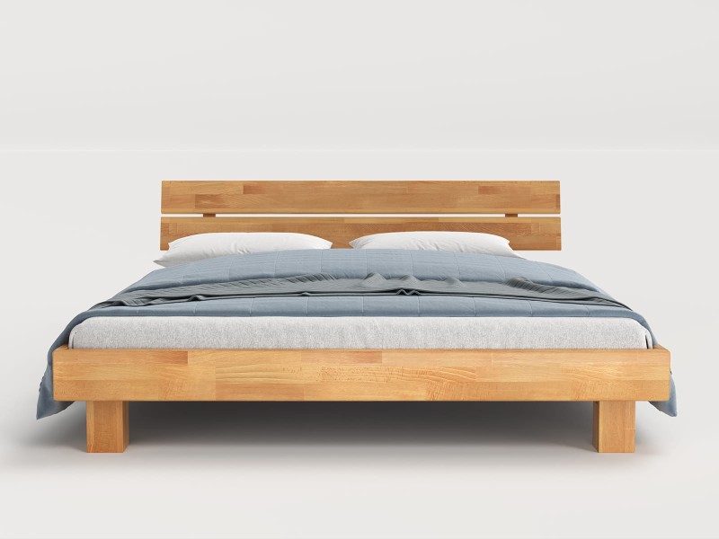 Vysoká postel z bukového dřeva 140x200 cm Getafe