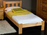 Postel z masivu 90x200 Brita olše s roštem