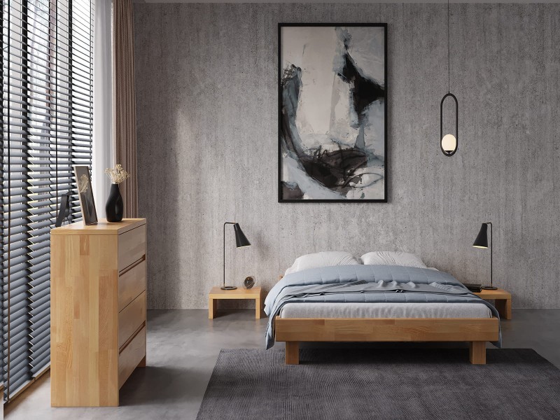 Noční stolek z bukového masivu Alicante