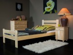 Postel z masivu 90x200 Neli borovice s roštem