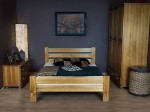 Postel z masivu 120x200 Neli dub s roštem