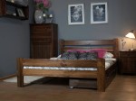 Postel z masivu 160x200 Neli ořech s roštem