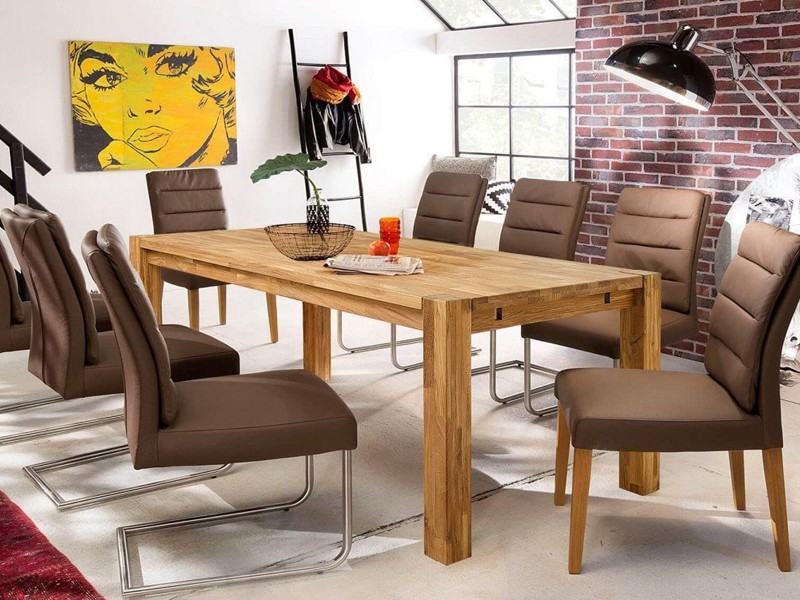 Rustikální dubový stůl 90x140-240 cm Falun olej intenzivní