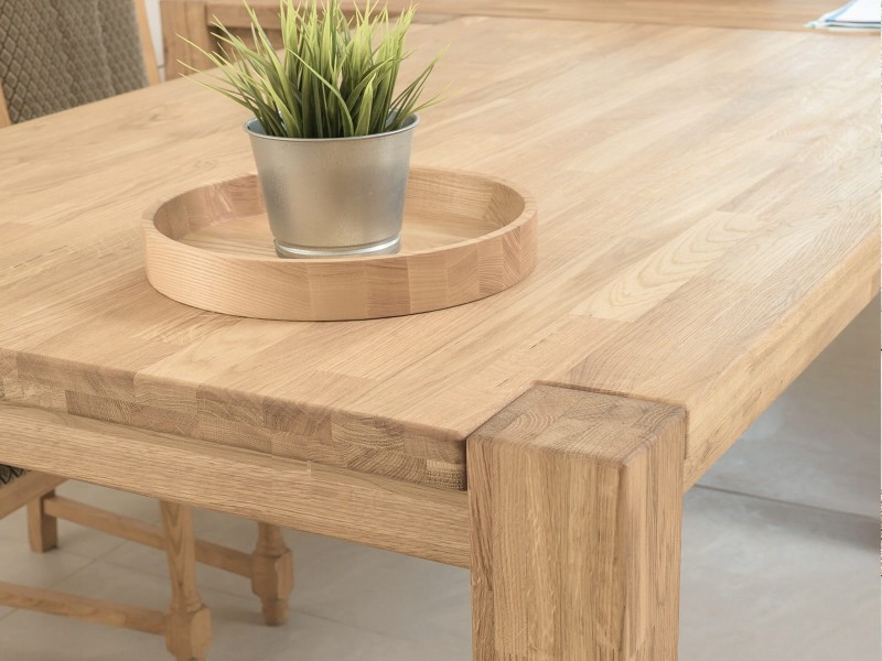 Rustikální dubový stůl 90x140-240 cm Falun olej intenzivní