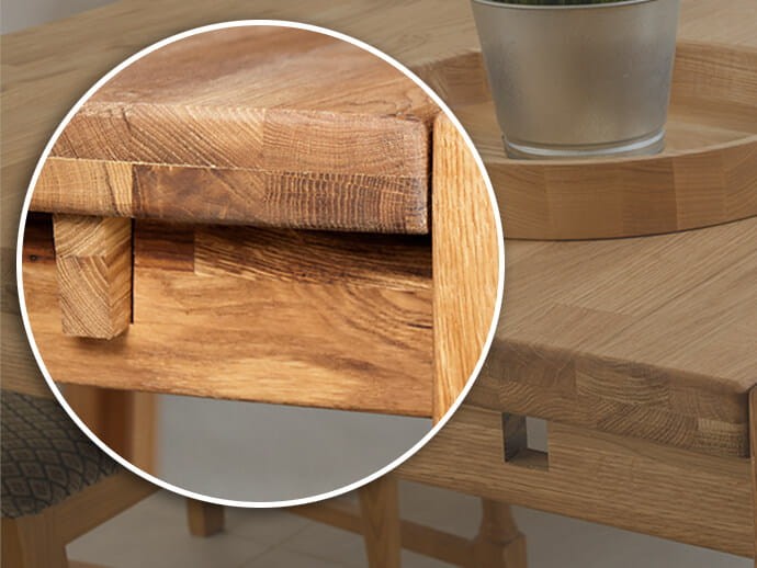 Rustikální dubový stůl 90x180-280 cm Falun olej intenzivní