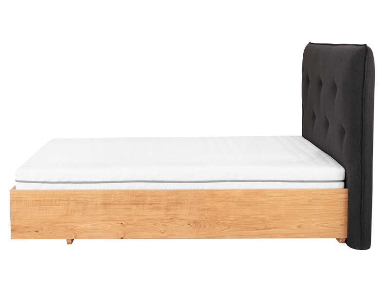 Dubová postel Portofino s rámem a úložným kontejnerem 160x200