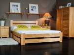 Postel z masivu 160x200 Kati olše s roštem