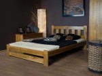 Postel z masivu 140x200 Mila dub s roštem