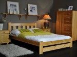 Postel z masivu 140x200 Mila olše s roštem