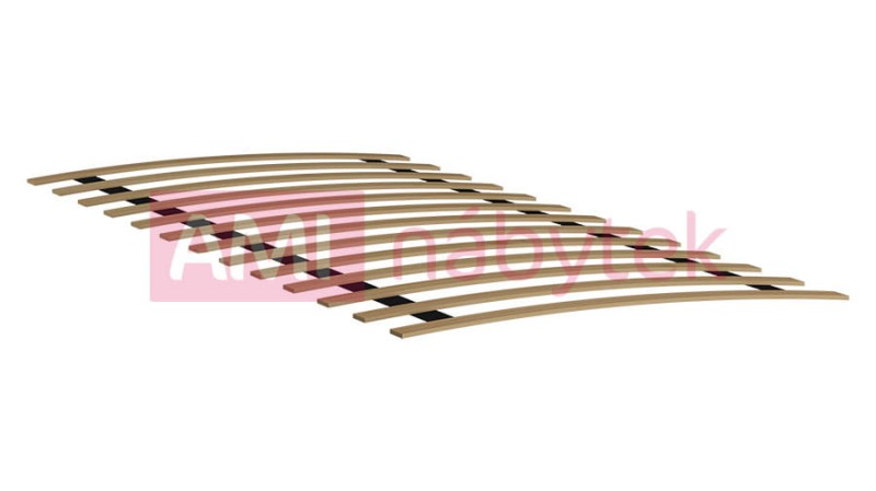 Elastický dřevěný rošt 90x200 13 lamel