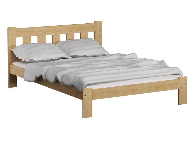 Postel z masivu 140x200 Brita borovice s roštem
