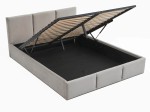 Čalouněná postel s úložným prostorem 140x200 TOP line 7 Šedý Velvet