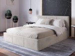 Čalouněná postel s úložným prostorem 160x200 TOP line 7  Šedý Velvet