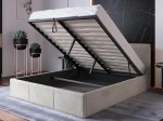 Čalouněná postel s úložným prostorem 160x200 TOP line 7  Šedý Velvet