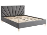 Čalouněná skandinávská postel 180x200 Scandi line 3 Grafitový Velvet