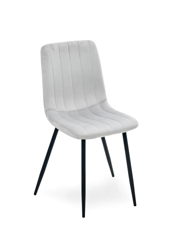 Čalouněné Velurové Židle Pasos popelavý