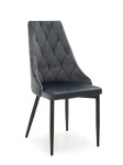 Čalouněné Skandinávská Židle Paulo Šedý Velvet