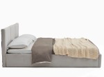 Čalouněná postel s úložným prostorem 180x200 TOP line 7 Šedý Velvet