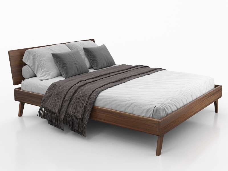 Dřevěná buková postel 140x200 Beskyd 03 Vlašský Ořech