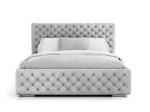 Čalouněná postel s úložným prostorem 160x200 PRO line 15 Šedý Velvet