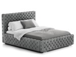 Čalouněná postel s úložným prostorem 160x200 PRO line 15 Grafitový Velvet