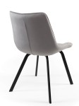 Židle čalouněná Tebe Velvet Stříbrný