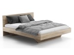Levitační postel 120x200 z nábytkové desky, dub sonoma DM2