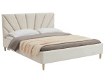 Čalouněná skandinávská postel 120x200 Scandi line 3 Béžový Velvet
