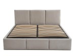 Čalouněná postel s úložným prostorem 120x200 TOP line 7 Šedý Velvet