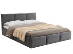 Čalouněná postel s úložným prostorem 120x200 TOP line 7 Grafitový Velvet