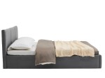 Čalouněná postel s úložným prostorem 120x200 TOP line 7 Grafitový Velvet