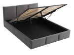 Čalouněná postel s úložným prostorem 120x200 TOP line 7 Grafitový Velvet