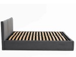 Čalouněná postel s úložným prostorem 120x200 TOP line 7 Grafitový Velvet