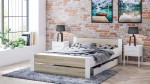 Postel 160x200 DMD14 Bílá + dub sonoma