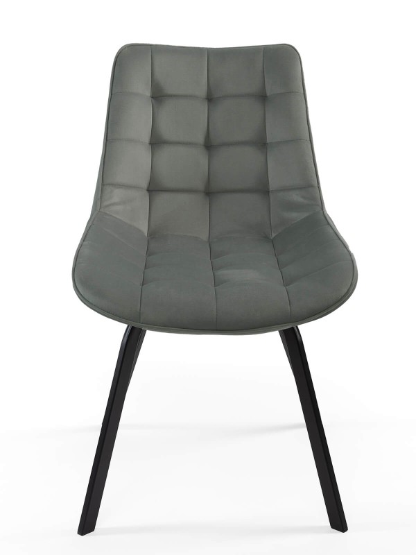 Židle čalouněná Tebe Velvet Světle Šedá