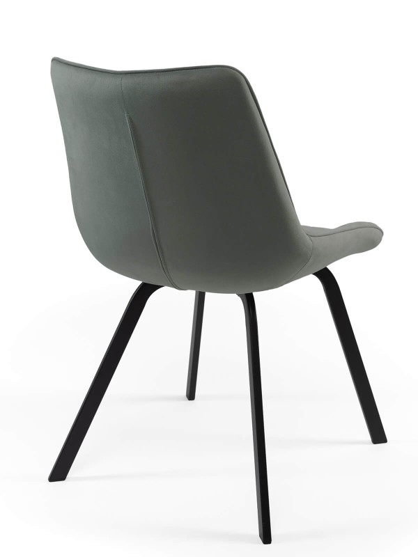 Židle čalouněná Tebe Velvet Světle Šedá