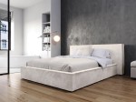 Čalouněná postel s úložným prostorem 160x200 PRO line 20 Harmony 02 béžový