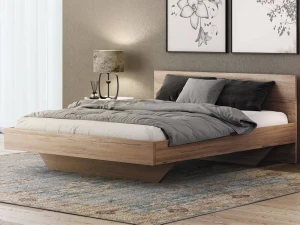 Levitační postel 180x200 z nábytkové desky, dub craft DM2
